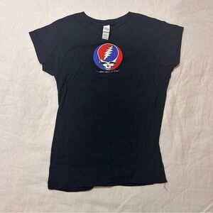 Grateful Dead Black Tee with Red and Blue Logo